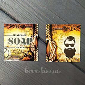 Открытка Hand Made Soap for Men 50х45мм