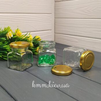 Банка стеклянная Четырехгранник