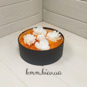 Шляпная коробка низкая Черная