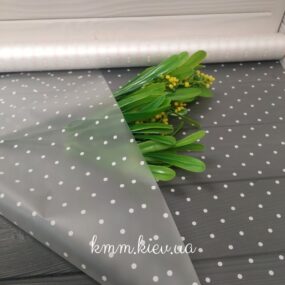 Пленка матовая Горох нежно-розовый