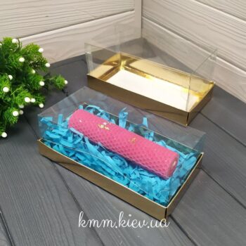 Коробка аквариум Золотая