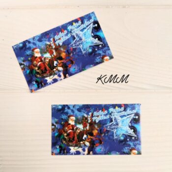 Открытка бирка З Новим Роком і Різдвом Христовим!