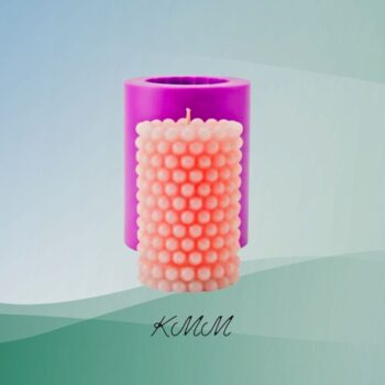 Силиконовая форма люкс 3D Свеча в маленьких жемчужинах