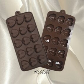 Силиконовая форма планшет мини Сердце граненое