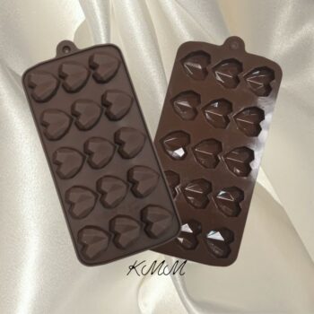 Силиконовая форма планшет мини Сердце граненое