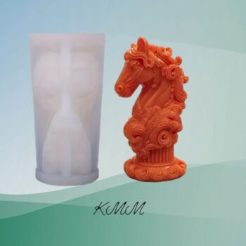 Силиконовая форма люкс 3D Конь и римская колона