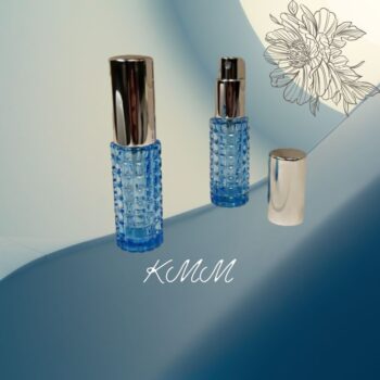 Флакон парфумерний скляний Гранат Синій з синім розпилювачем 20мл