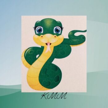 Картинка на водорастворимой бумаге Змейка №5 (1шт)