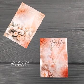 Открытка подкладка For you Цветы 