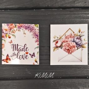 открытка бирка