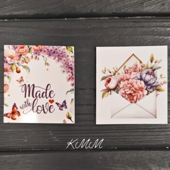 открытка бирка