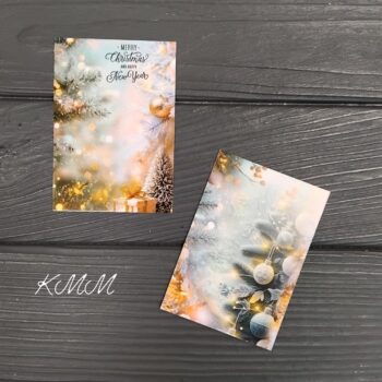 lystnr (7) Открытка Merry Christmas and Happy New Year (нежные цвета)