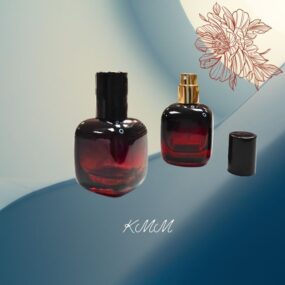 Флакон парфюмерный стеклянный Мадрид Красно-черный