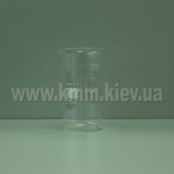 Мерный стакан стекляный термостойкий 250 мл (высокий)