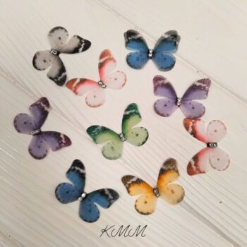 Бабочки из органзы