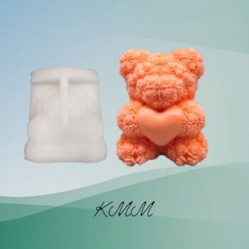 Мишка в розочках с сердцем