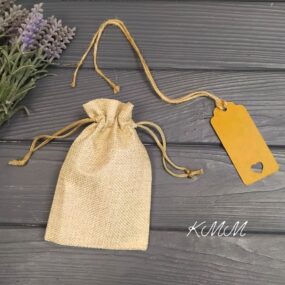 Мешочек льняной с биркой