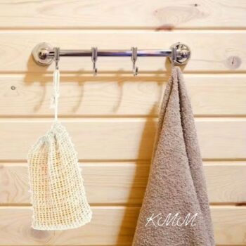 Мешочек из сизали со шнурком для мыла