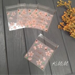 Пакет прозрачный "A beautiful day begins from the smile" с клейкой лентой