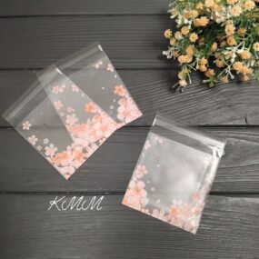 Пакет прозрачный матовый "Цветы"