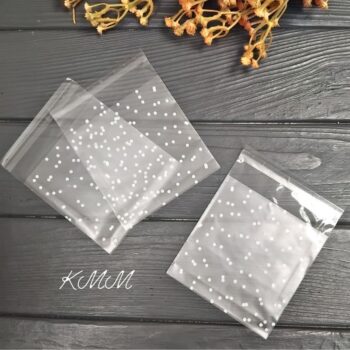 Пакет прозрачный "Горошек матовый"