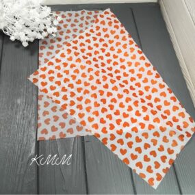 Бумага тишью Красные сердца