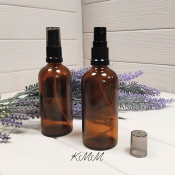 Флакон стеклянный Сидней с черным спреем 100мл