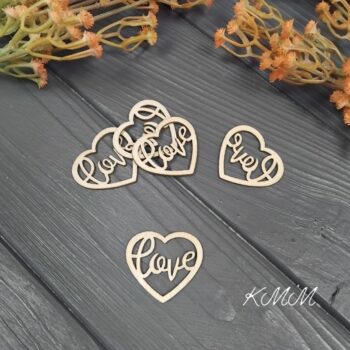 srdceder2 Сердце LOVE деревянное